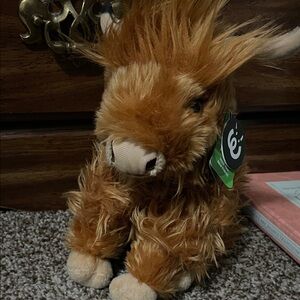 Adorable Brown Highland Cow Plush